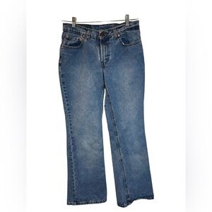 Y2K Vintage Jordache Jeans Sz 7/8 Denim Bootcut Flare Medium Wash 100% Cotton